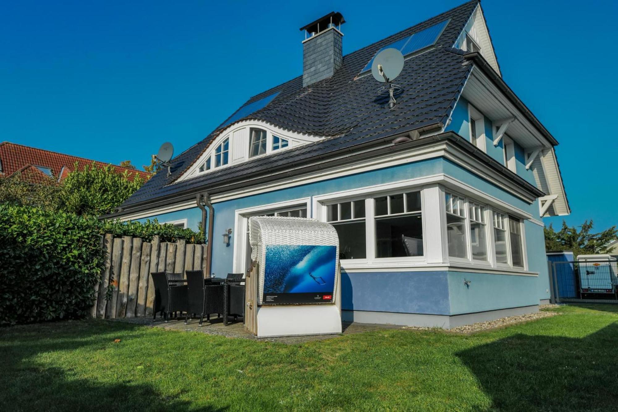 Ostseelagune Zingst, Exklusive Dhh, Strandnah, Sauna, Kamin, 3 Sz, 2 Baeder, Glasfaser, Haustierfrei, Garten Mit Suedterrasse, E-Ladesaeule, 2 Stellplaetze, Strandkorb, Fahrradschuppen, Waschmaschine, Trockner, Nichtraucher Dış mekan fotoğraf